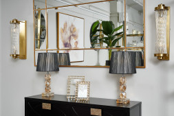 Бра стеклянное (латунь) 92EL-YG59026