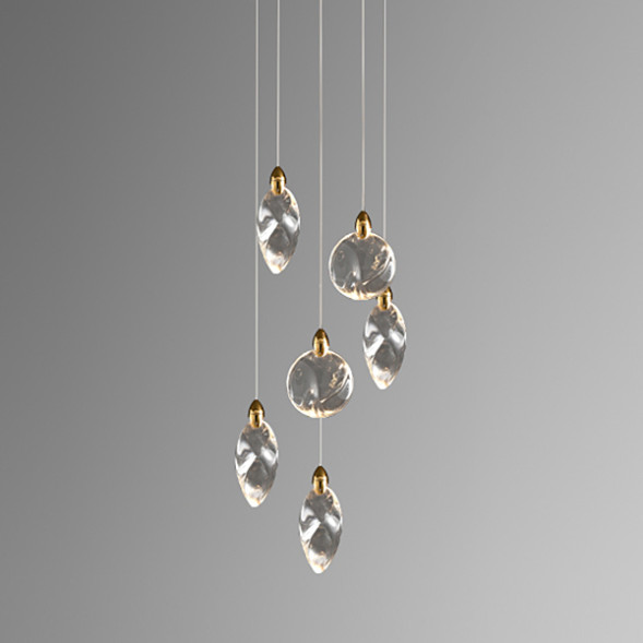Подвесной светильник Delight Collection MT9176-6H titanium gold