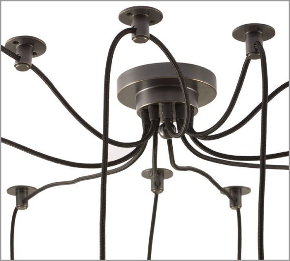 Люстра Edison 8 плафонов