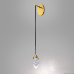 1039 brass/K9 crystal бра настенный