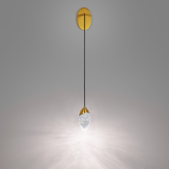 1039 brass/K9 crystal бра настенный