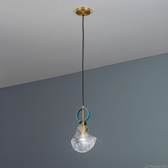 1500 brass/K9 crystal подвесной светильник