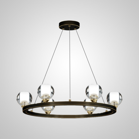 Подвесная Люстра Iliana Ch D60 Brass Black