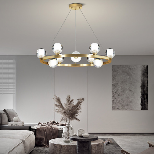 Подвесная Люстра Iliana Ch D60 Brass Black