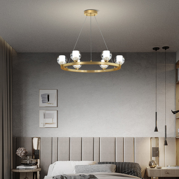 Подвесная Люстра Iliana Ch D60 Brass Black