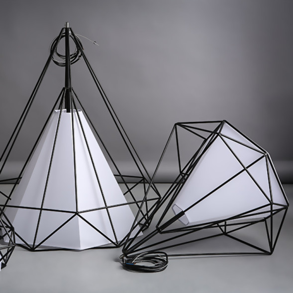 Подвесной Светильник The Diamond Chandelier Kevin Reilly 1 D28 Черный