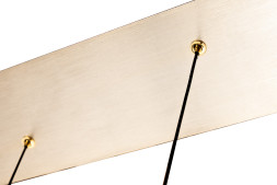 Светильник подвесной Rondo рифленое стекло/золото 162FL-61506