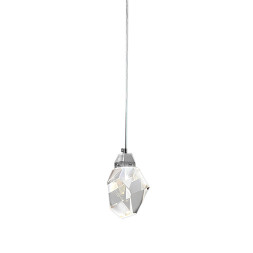 Подвесной светильник Delight Collection Crystal rock 1 chrome