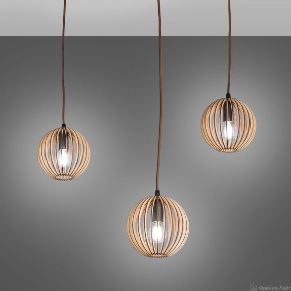 1082 Нуклео Х3 венге люстра подвесная