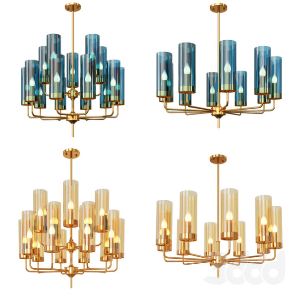 Люстра Glass Tube Chandelier 12