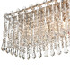 Реечная Люстра В Стиле Постмодерн С Подвесками В Виде Стеклянных Кристаллов Kornel Long