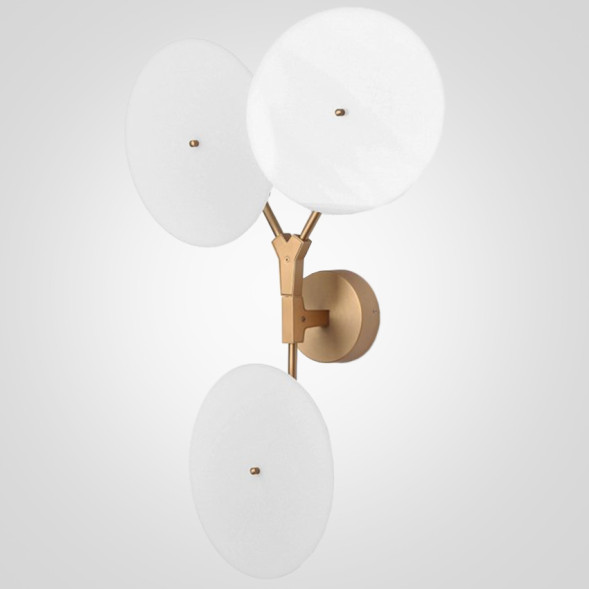 Бра White Disc Wall Lamp 3 Лампы