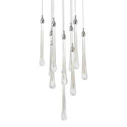 Подвесной светильник Delight Collection Teardrop 10 chrome