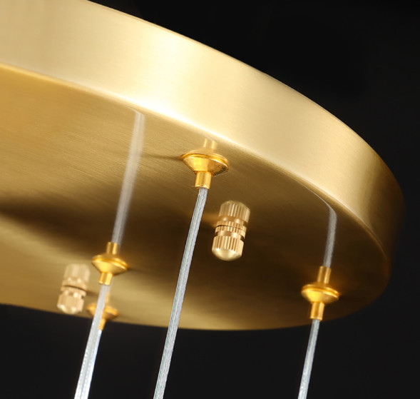 Подвесной светильник Delight Collection Crystal rock 5 gold