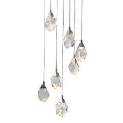 Подвесной светильник Delight Collection Crystal rock 7 chrome