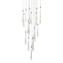 Подвесной светильник Delight Collection Teardrop 19 chrome