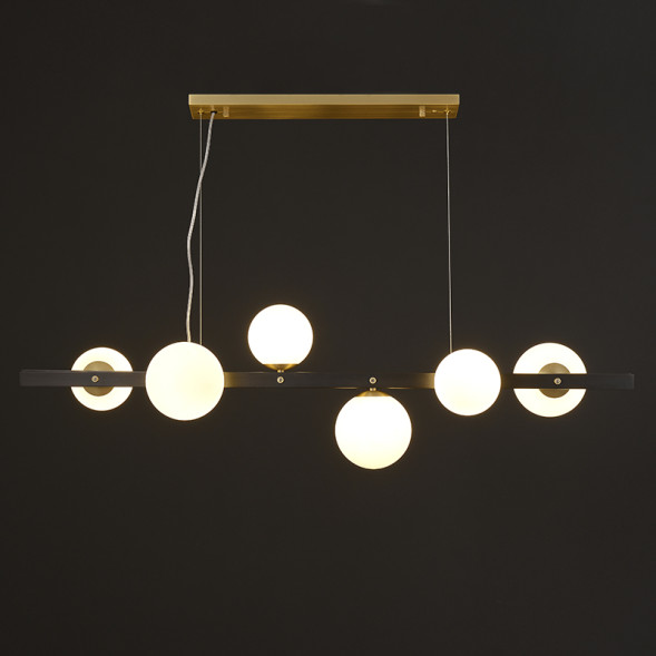 Рядный Светильник С Шарообразными Плафонами Из Стекла Разного Диаметра Judith