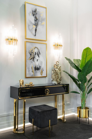 Бра стеклянное (золото) 62GDM-903