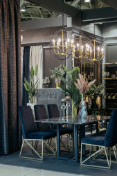 Светильник потолочный &quot;Сфера&quot; латунь/черный 91GH-2020-6