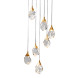 Подвесной светильник Delight Collection Crystal rock 7 gold