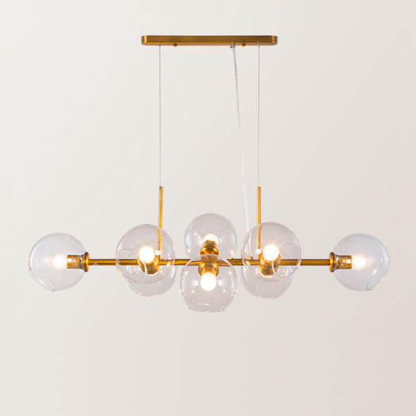 Подвесной Реечный Светильник Disa Черный + Дымчатое Стекло