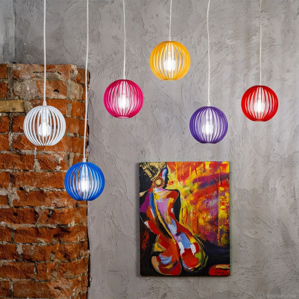 1071 Нуклео Х6 венге светильник подвесной