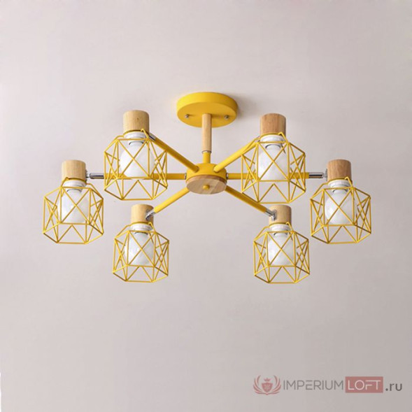 Потолочная Люстра Corf B3 Yellow 6 Lamps
