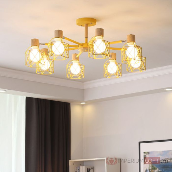 Потолочная Люстра Corf B3 Yellow 6 Lamps