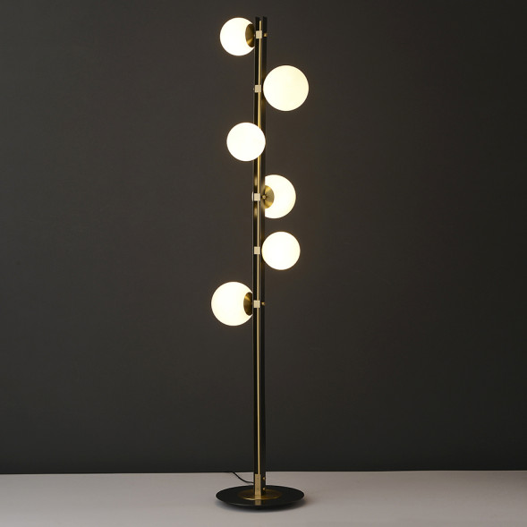 Торшер С Шарообразными Стеклянными Плафонами На Двойной Стойке Judith Fl