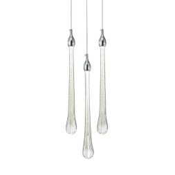 Подвесной светильник Delight Collection Teardrop 3 chrome