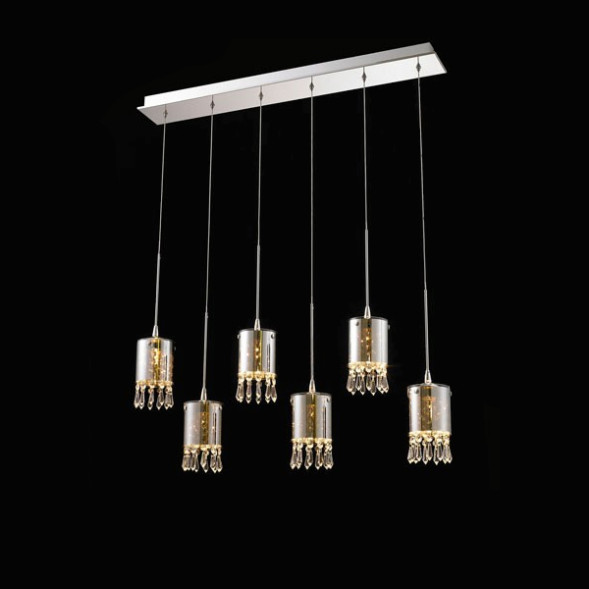 Подвесной светильник Delight Collection Crystal Tube 6