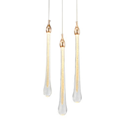 Подвесной светильник Delight Collection Teardrop 3 gold
