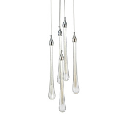Подвесной светильник Delight Collection Teardrop 5 chrome