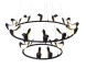 Люстра Creative Bird Chandelier 12+6R