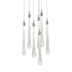 Подвесной светильник Delight Collection Teardrop 7 chrome