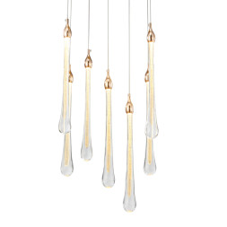 Подвесной светильник Delight Collection Teardrop 7 gold