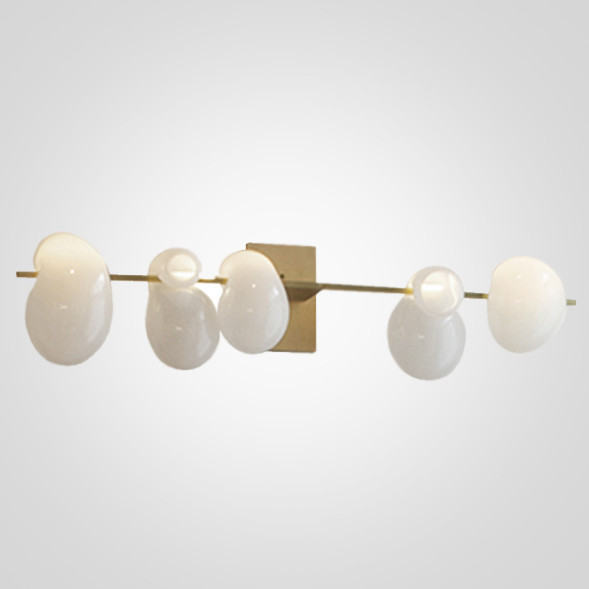 Бра White Glass Trap 5 Wall Lamp