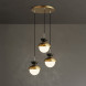 Подвесной Светильник Pompon Gold 3 Светильника На Планке