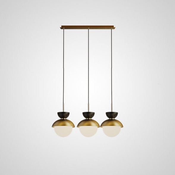 Подвесной Светильник Pompon Gold 3 Светильника На Планке