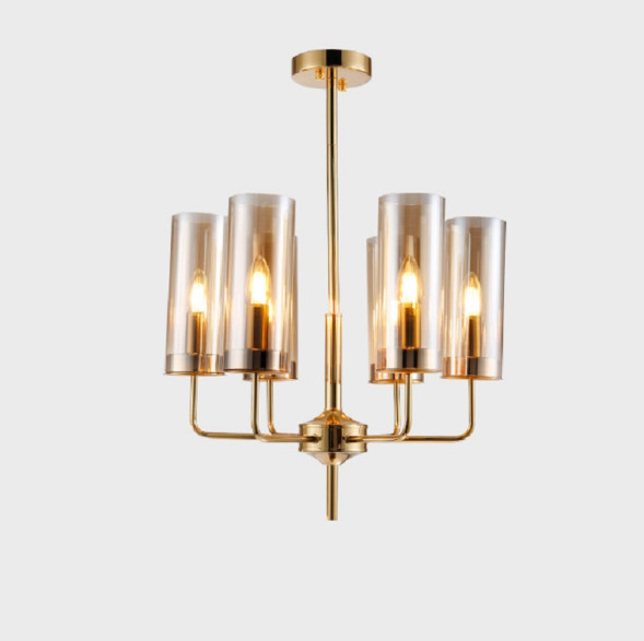 Люстра Hans-Agne Jakobsson Brass &amp;Amp; Blue Glass Tube Chandelier Hans-Agne Jakobsson In 1970 8 Коричневый