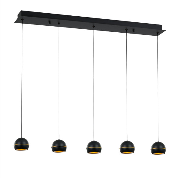 Подвесной светильник Delight Collection MD21001034-5B black/gold