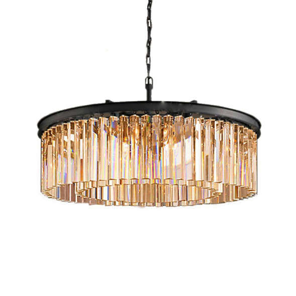 Люстра Delight Collection Odeon 6R black/amber