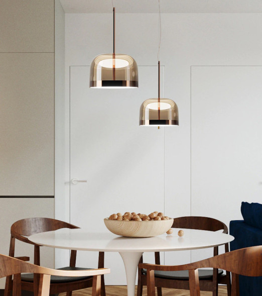 Подвесной светильник Delight Collection Equatore Large amber/copper