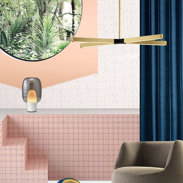 Подвесная Люстра Cross A Золото