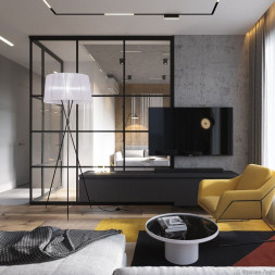 MKL-F2705 торшер белый на треноге