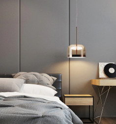 Подвесной светильник Delight Collection Equatore Small amber/copper