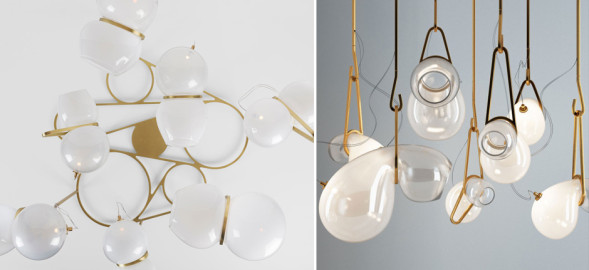 Люстра White Glass Trap