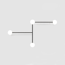 Настенный Светильник Lines 4 Черный