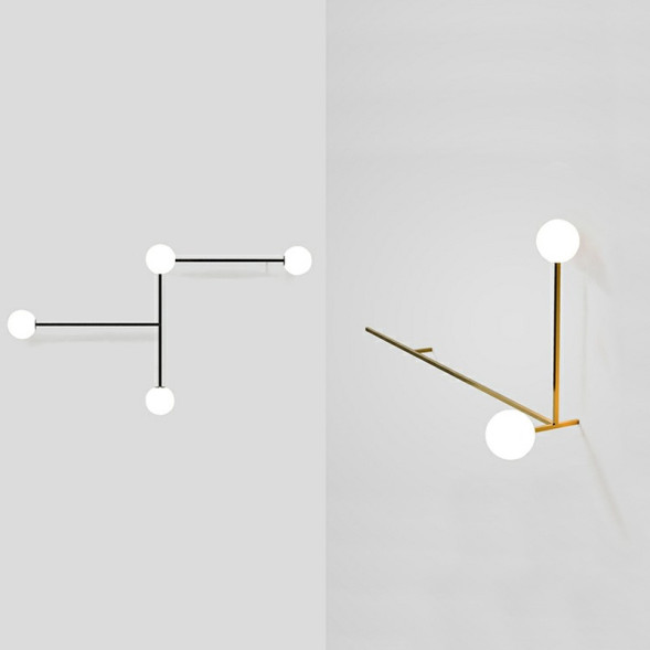 Настенный Светильник Lines 4 Черный