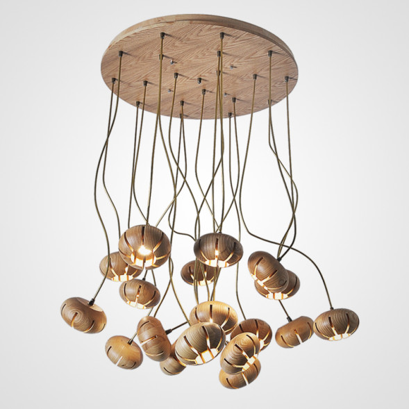 Дизайнерская Люстра Capsules D60 Light Wood